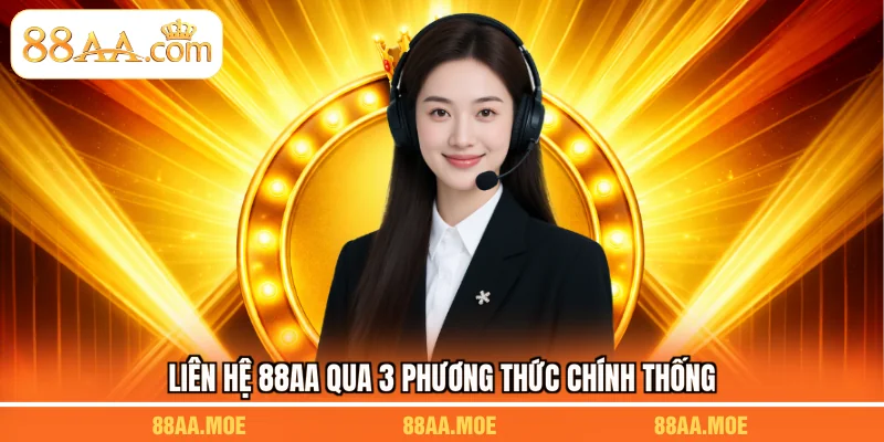 Liên hệ 88AA qua 3 phương thức chính thống